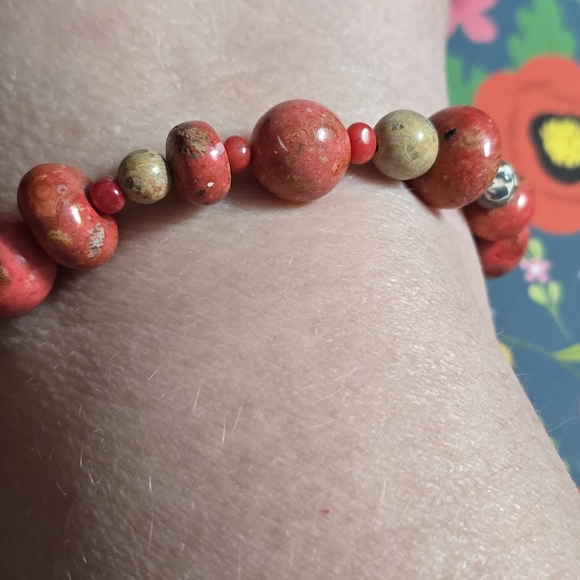 Jay King Coral Bracelet Marked DTR 925 Sterling Mine Finds HSN - Picture 9 of 10